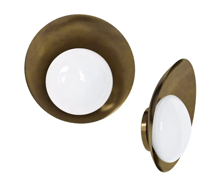 Brass Wall ights Concha by Gallery