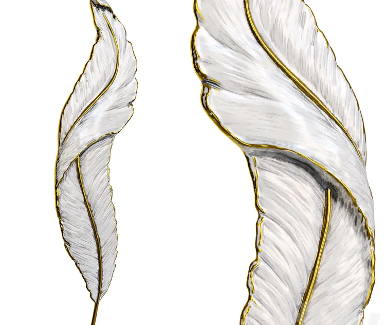 Feather Wall Light