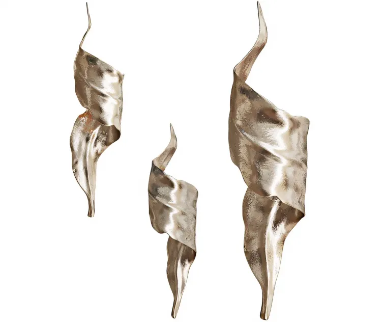 Golden Wall Sconce LEAF VetviStore