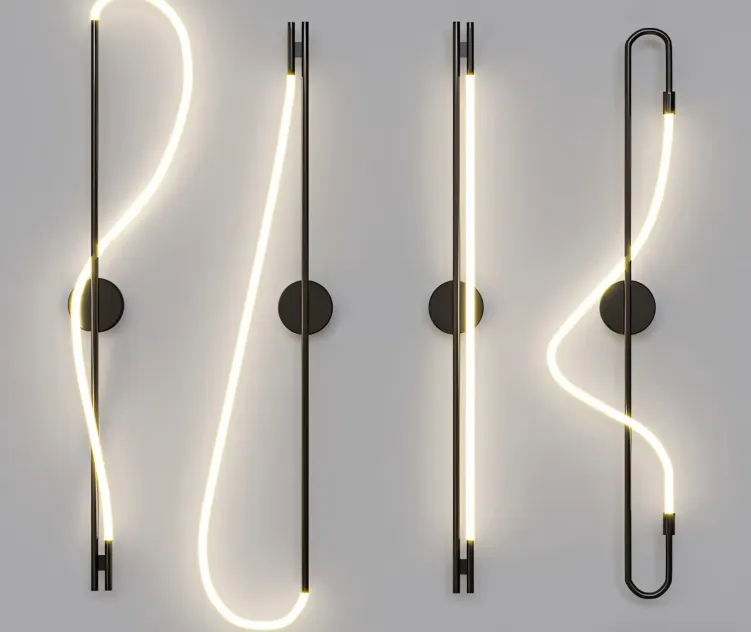 Luke Lamp Co Wall Sconce Black Set