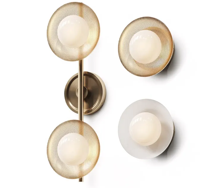 West Elm Bezel Wall Lamps