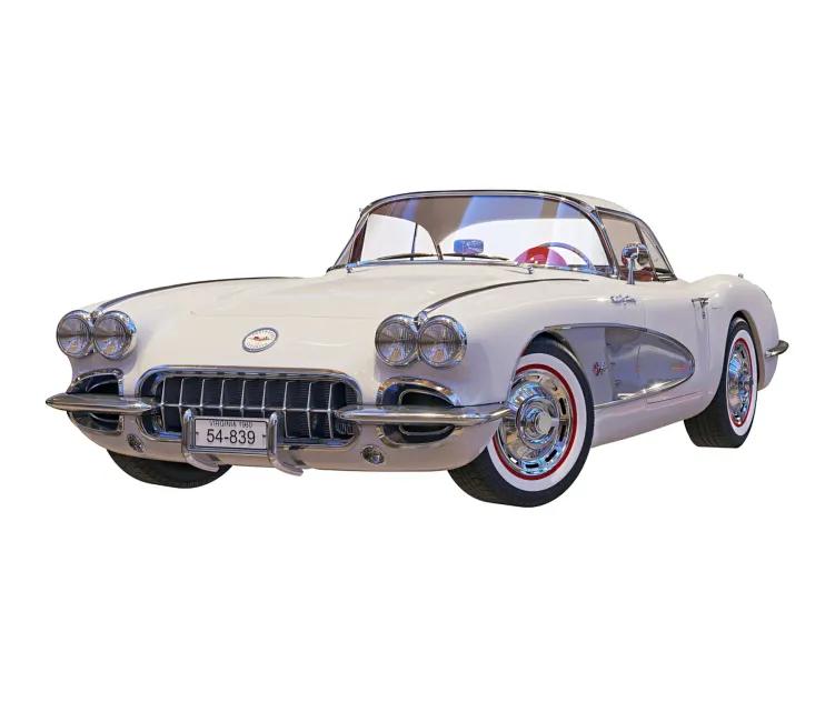 Chevrolet corvette coupe with a roof