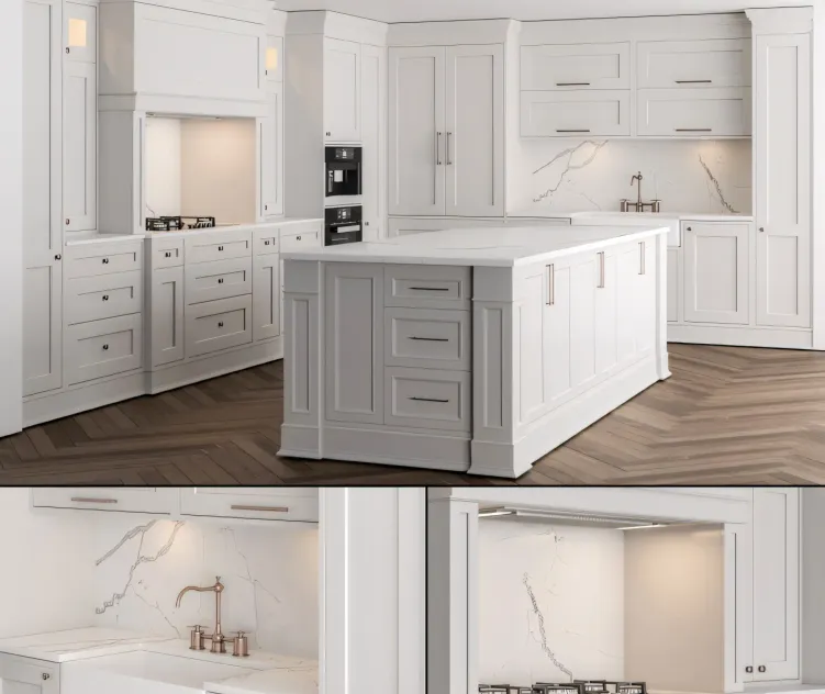 Kitchen NeoClassic White Set