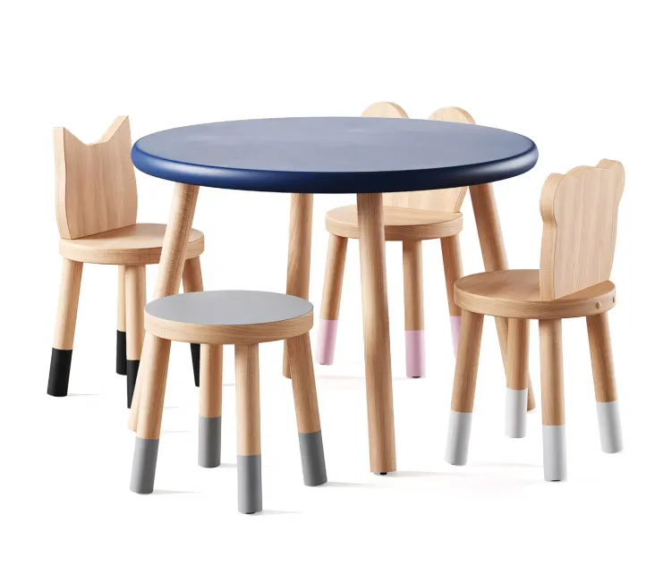 Nico Yeye Round Kids Table Chairs by Pottery Barn