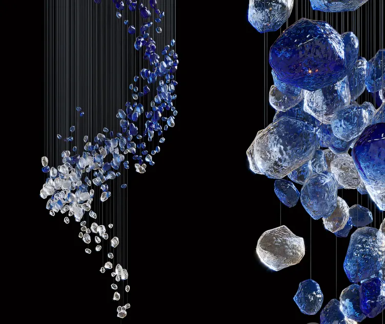 Hanging Composition Asteroid