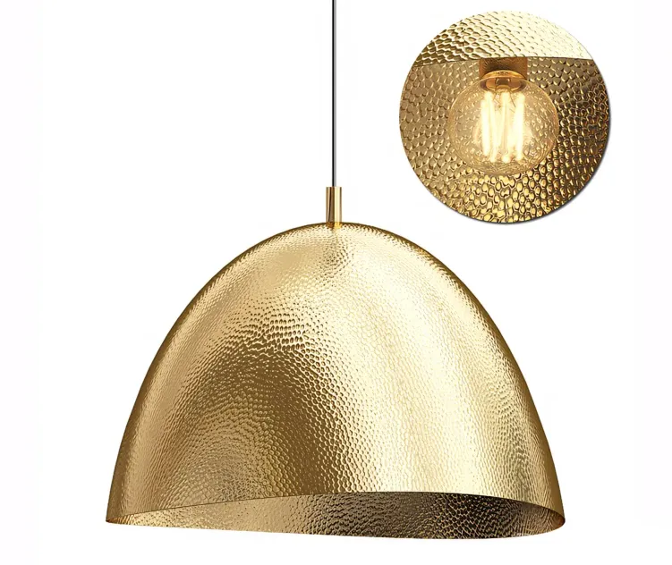 Hammered Metal Pendant