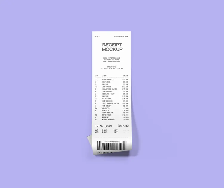 Receipt Bills 02