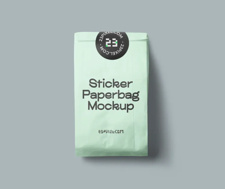 Paper Bag with Sticker