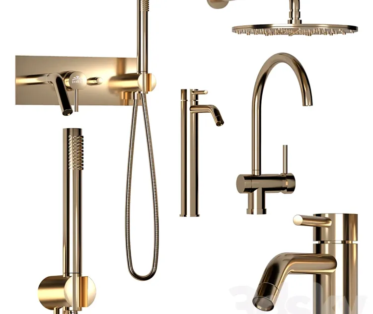 Mixer Set Paffoni Set GOLD