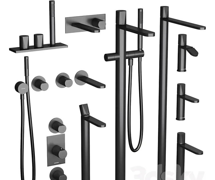 Mixer Taps Antoniolupi Indigo Faucets Set