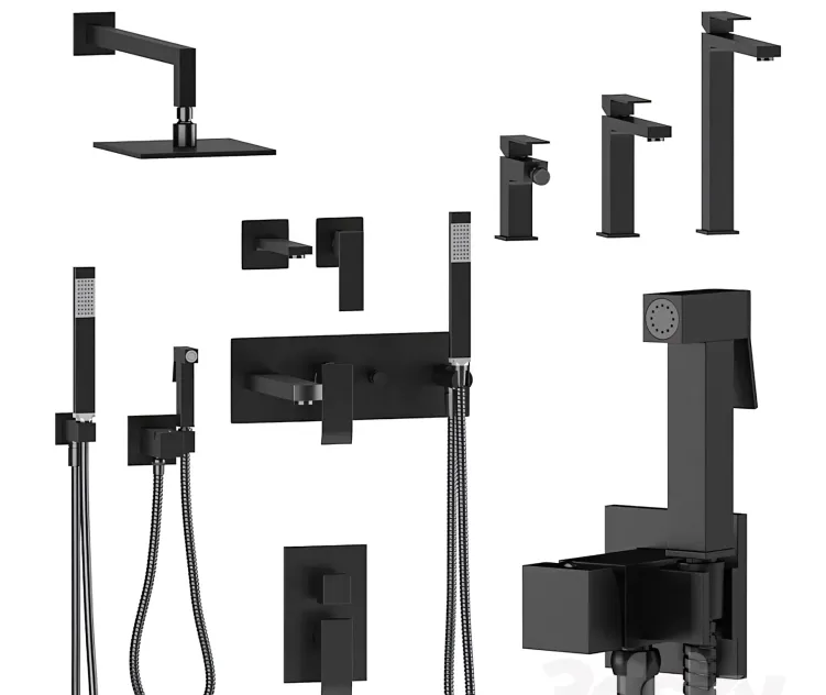 Paffoni Elle Black Matt Chrome