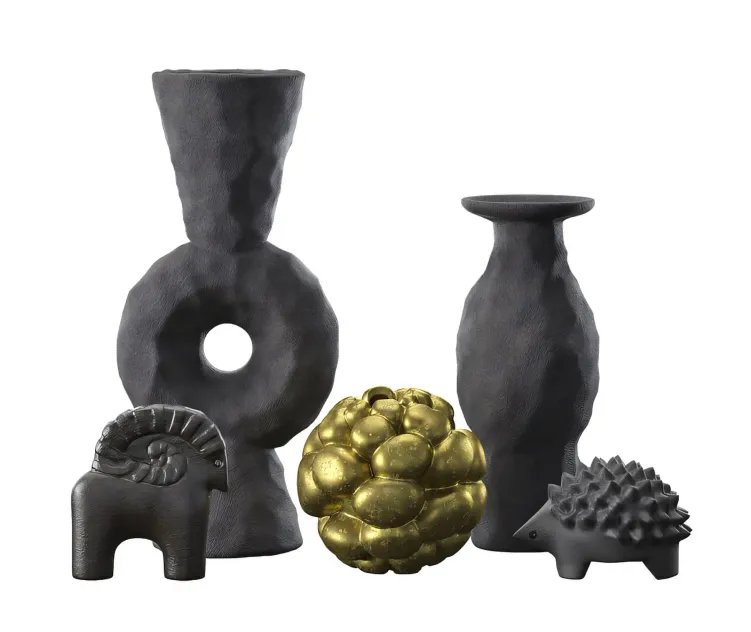 Canic Vases Decorative ects Set