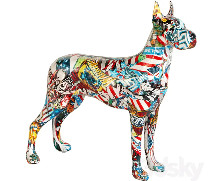 Deco Figurine Comic Dog Maddox