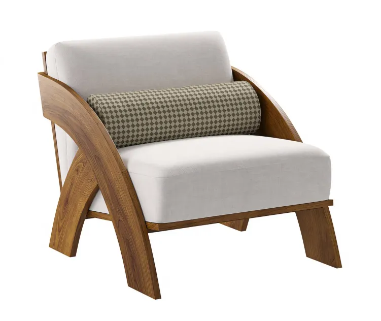 JecksonLoft Upholstered Wooden Chair