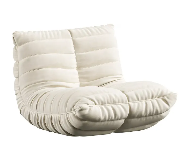 Suede Armless Bean Bag Chair Lounger by Trule