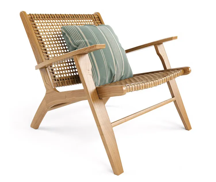 Wicker Rattan Noon Deck Chair